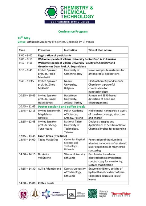 Conference Programme .